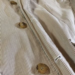 J. Crew Suits & Blazers - J.Crew Khaki White Striped Blazer Suit Jacket M J. Crew Suits & Blazers - J.Crew Khaki White Striped Blazer Suit Jacket M