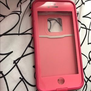 Perfect pink life proof case for iPhone 6