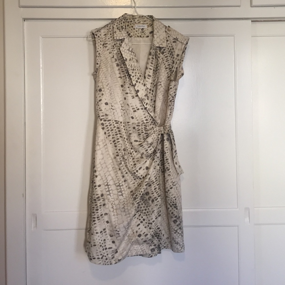 Calvin Klein wrap dress