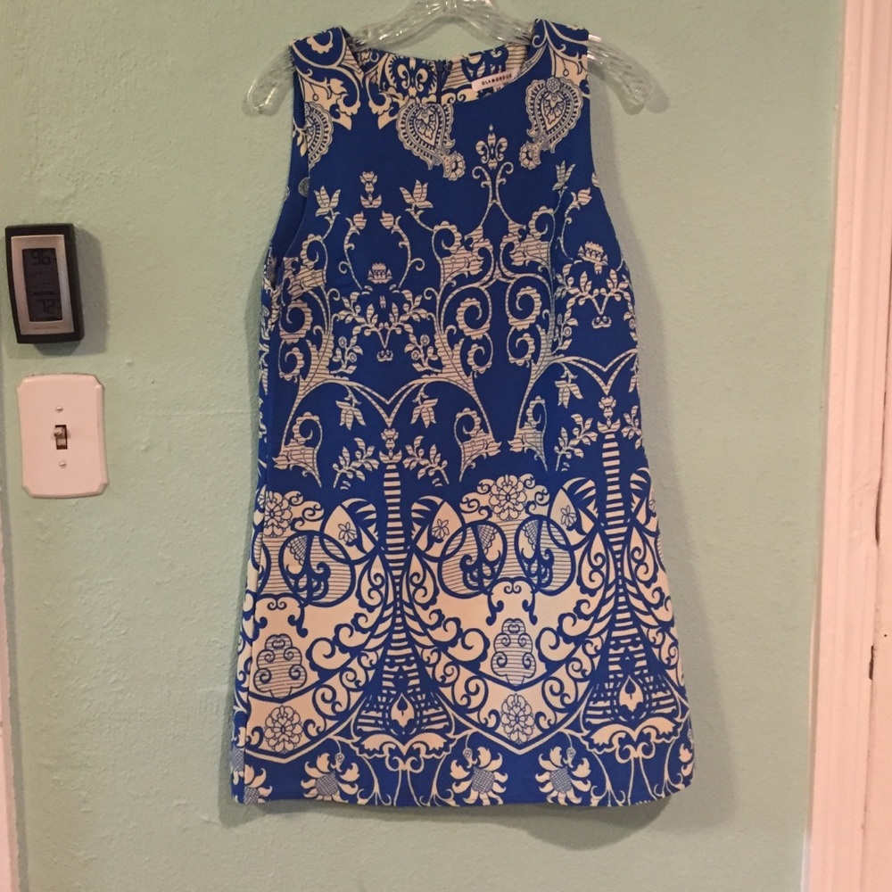Blue and white Formal dress