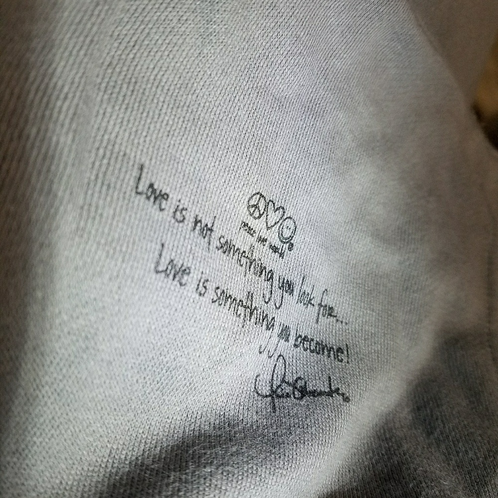 NWT PLW Gray Hoodie "Love the people... - Picture 5 of 8