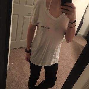 Brandy Melville Uh huh honey full length tee