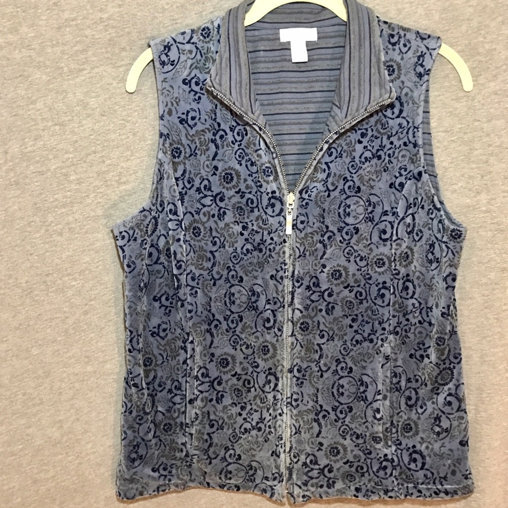 Charter Club Velour Vest Sz. M