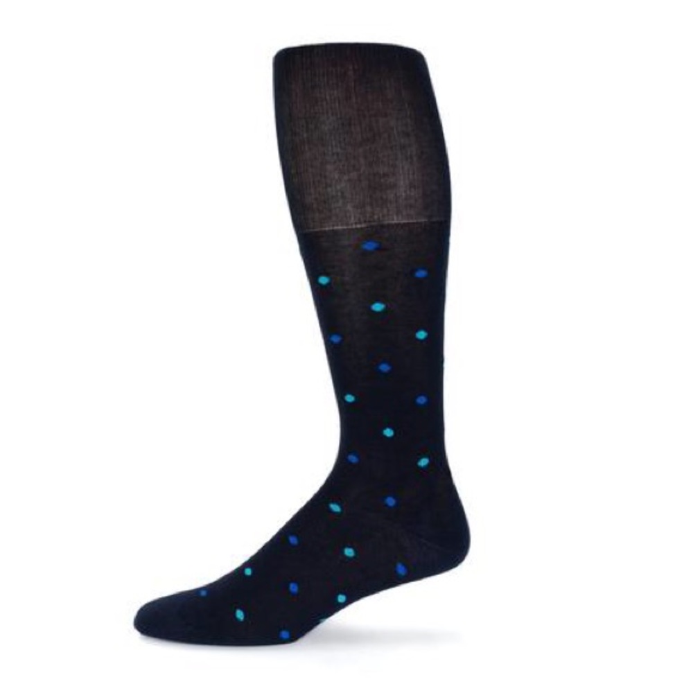 ⭐️HP⭐️Blue Dotted Men's Dress Socks