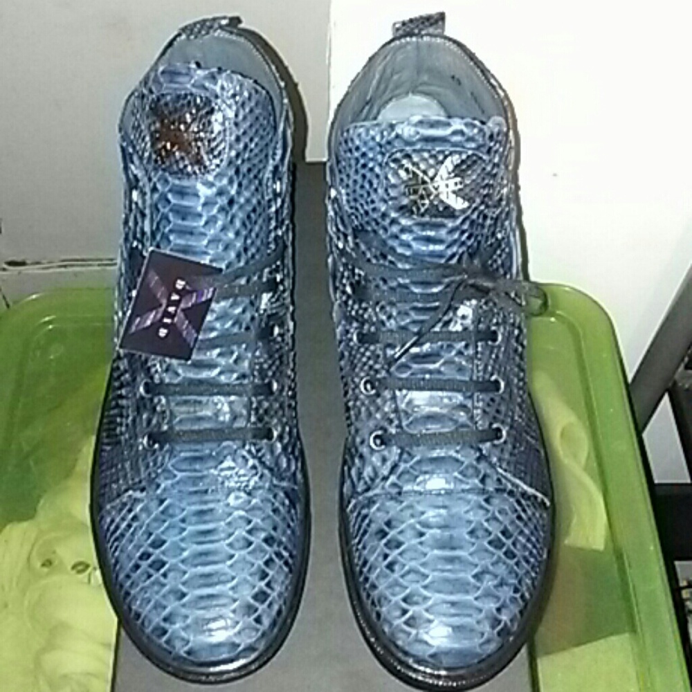 Men's David Dx Mezzo python sneaker