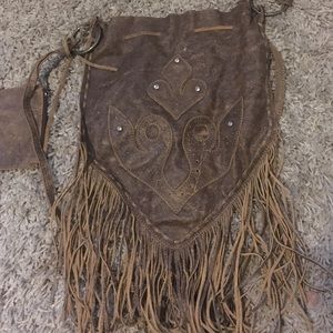 Guess fringe cross body