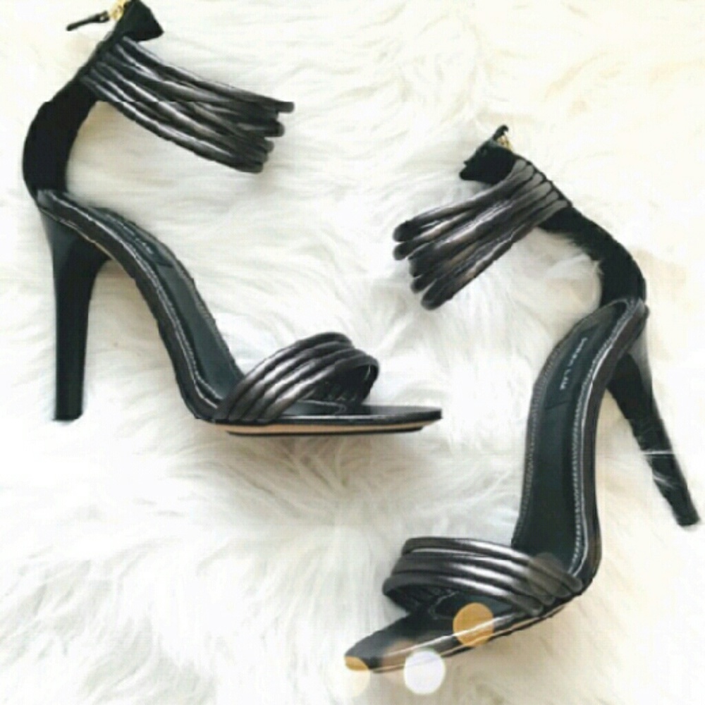 Beautiful charcoal silver Derek Lam heels