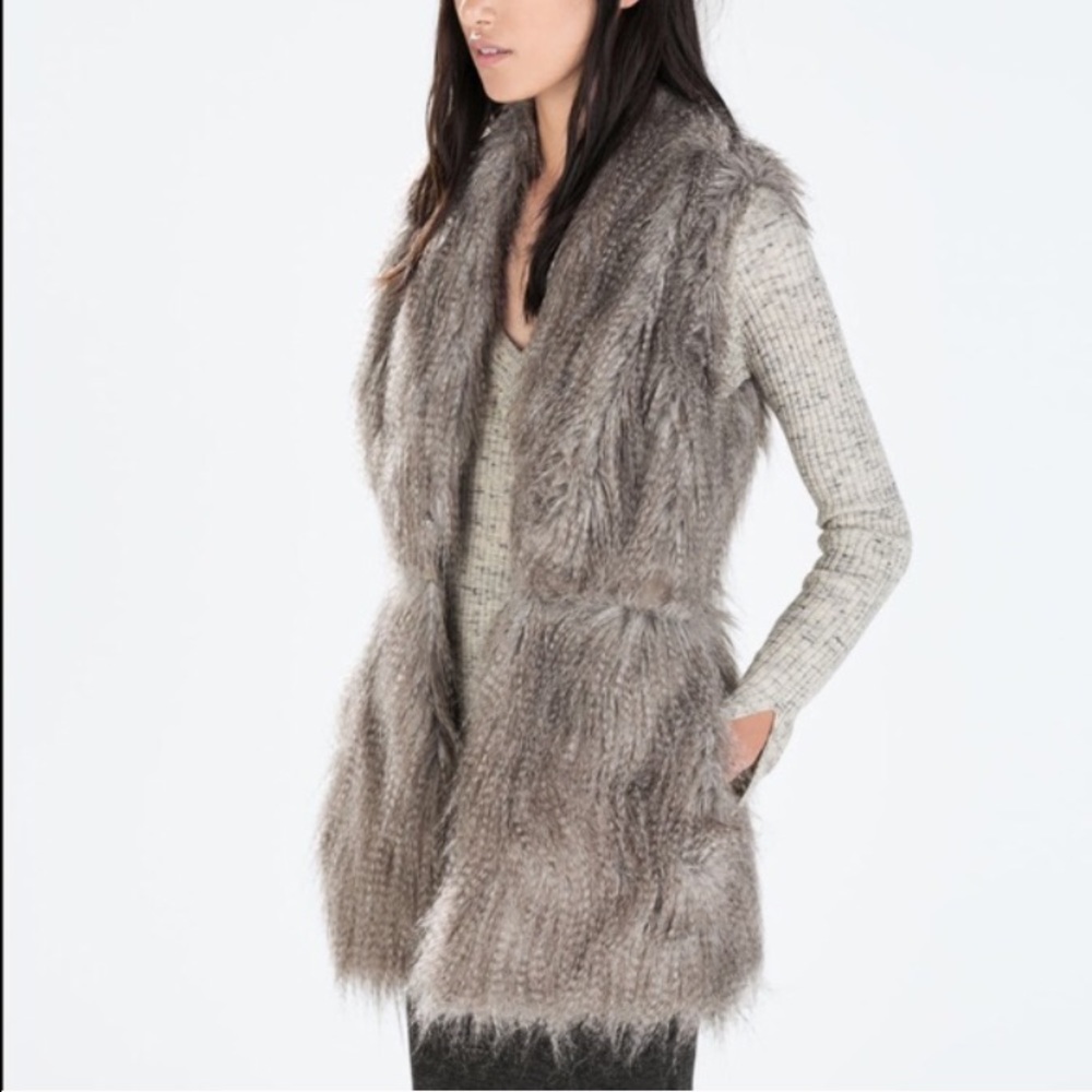 Zara Fur Vest