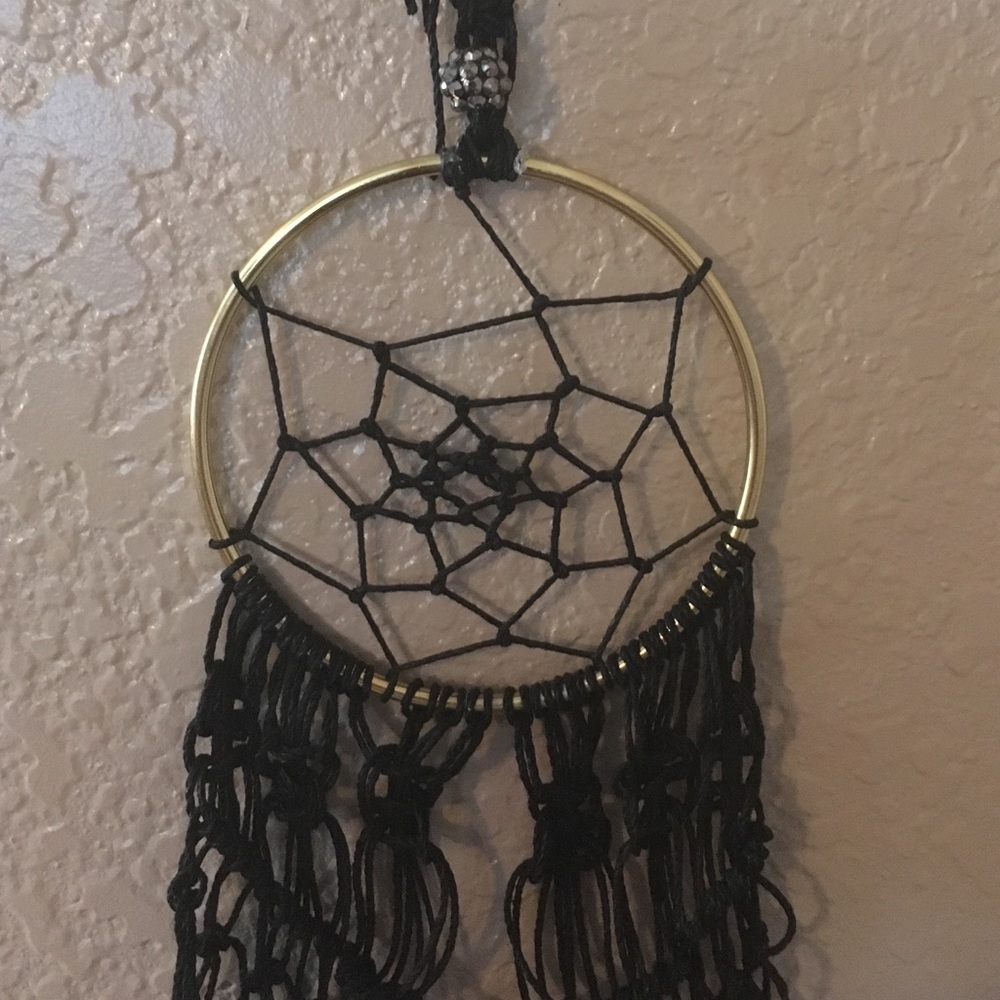 dreamcatcher DayRayDesigns macramé rhinestones - Picture 2 of 4