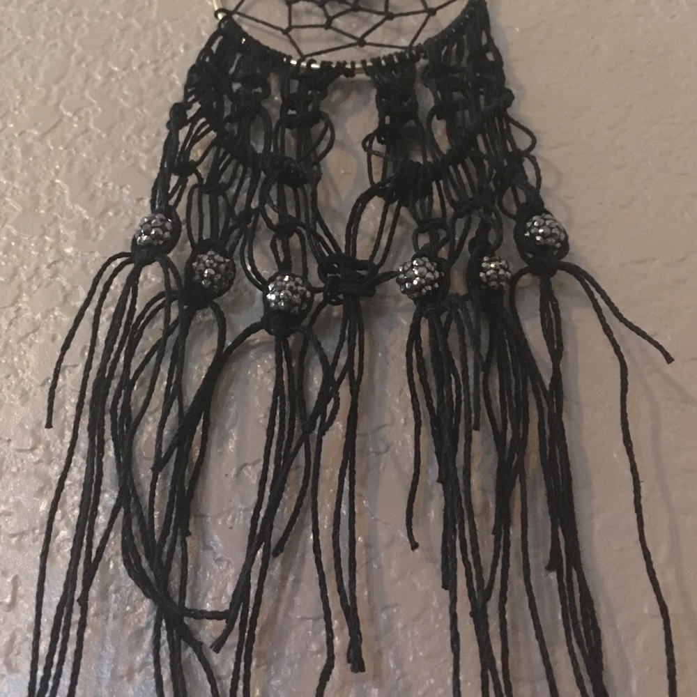 dreamcatcher DayRayDesigns macramé rhinestones - Picture 3 of 4