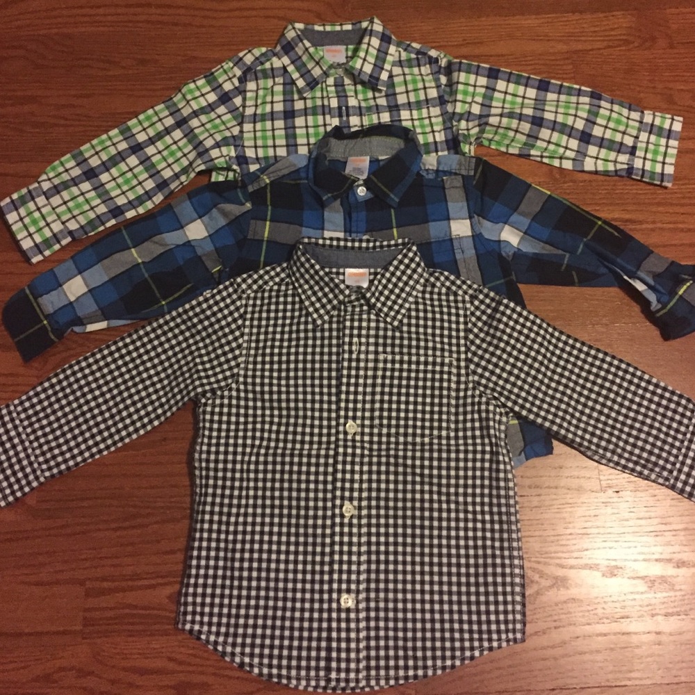 Gymboree button down shirts 3 bundle size 2T