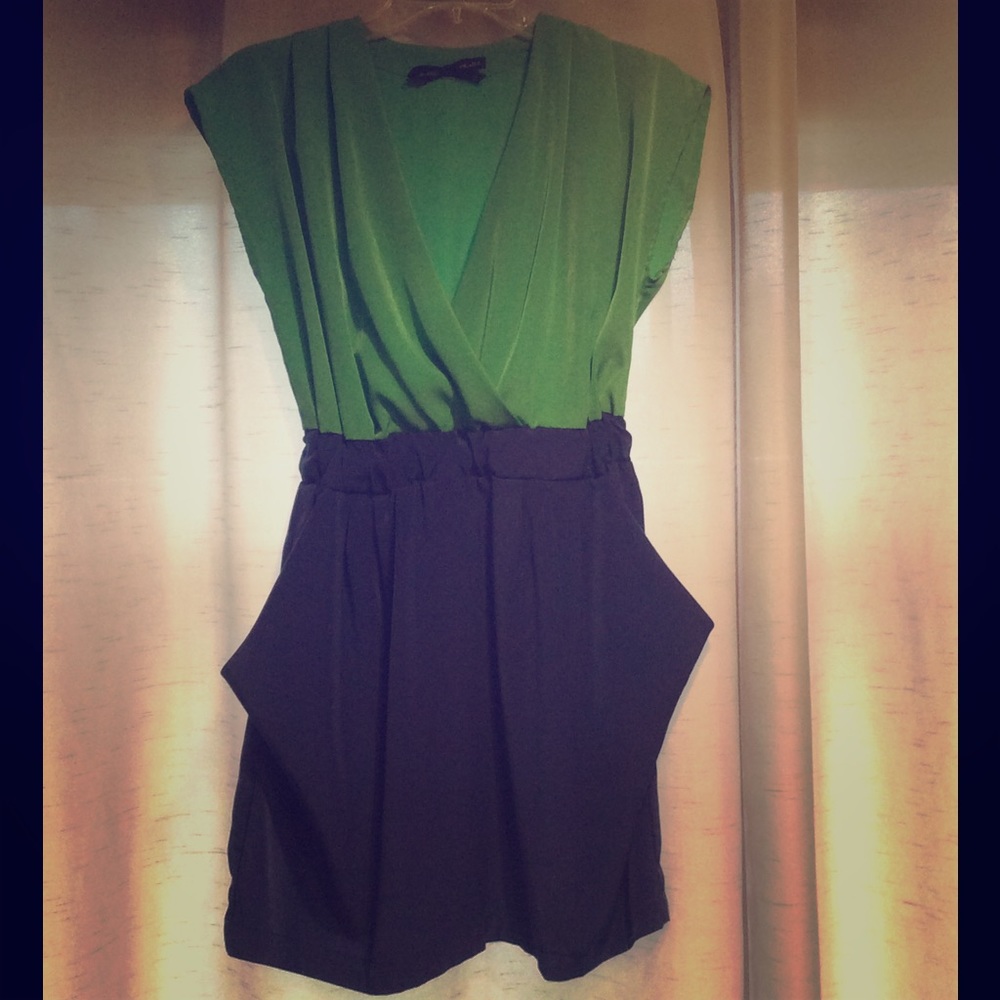 Color Block Mini Dress