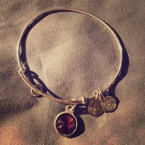 Silver February birthstone Alex and Ani bracelet!