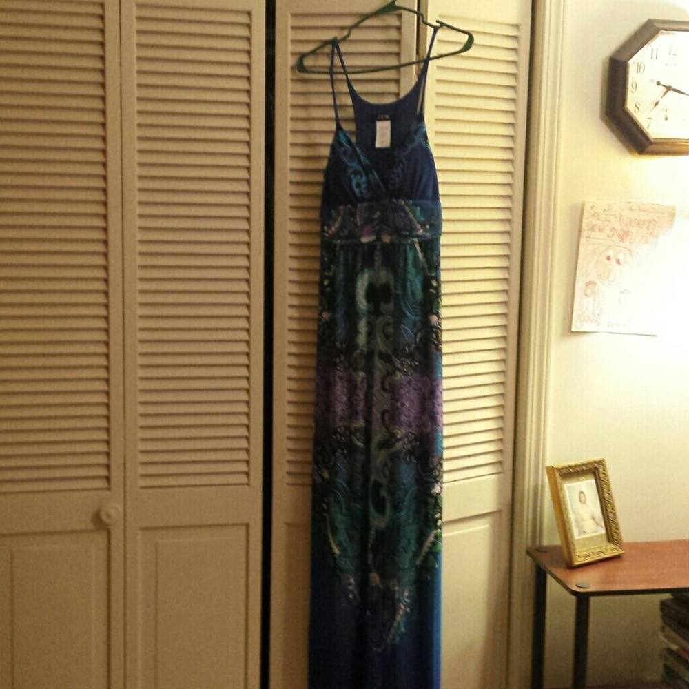 Blue/purple maxi dress