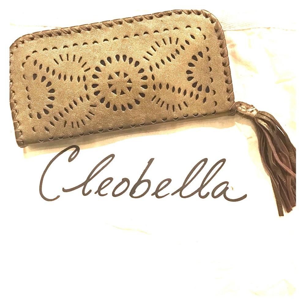 Cleobella Mexicana Zip Wallet Bronze