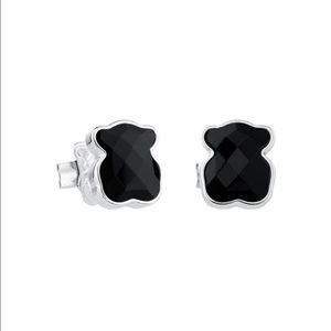 TOUS Mini Black Onyx Bear Earrings 🐻💕