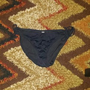 Lg black vs tie swim bottoms