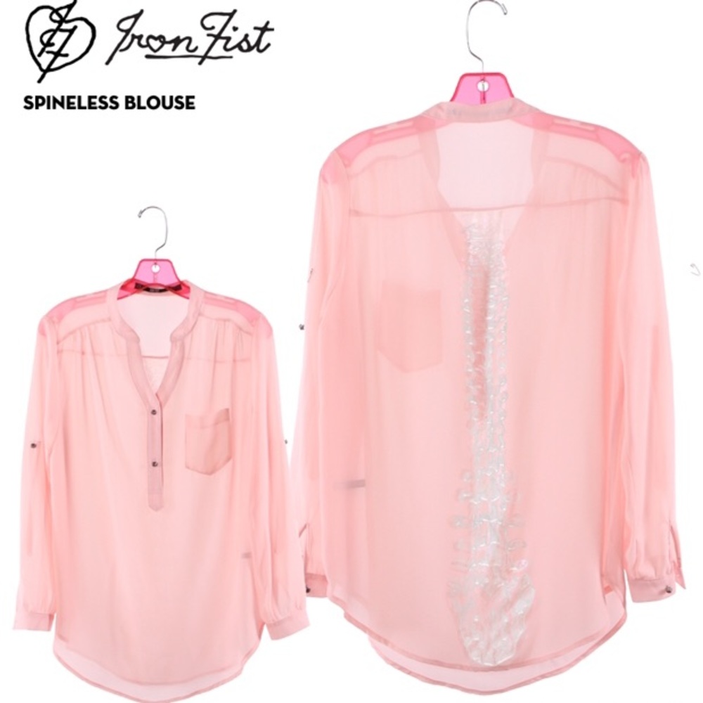 Iron Fist Spineless Blouse 💀 X-Large NWT