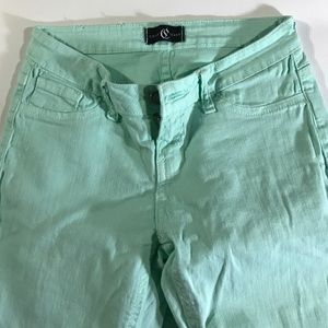 Cello Jeans Jeans - Cello Jeana Mint Green Skinny Cigarette Jeans XS Cello Jeans Jeans - Cello Jeana Mint Green Skinny Cigarette Jeans XS