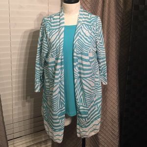 Chico's fly away and tee size 3 xl 2 piece