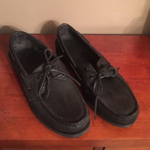 Size 9 Men's Black Sperry Top Sider Shoes