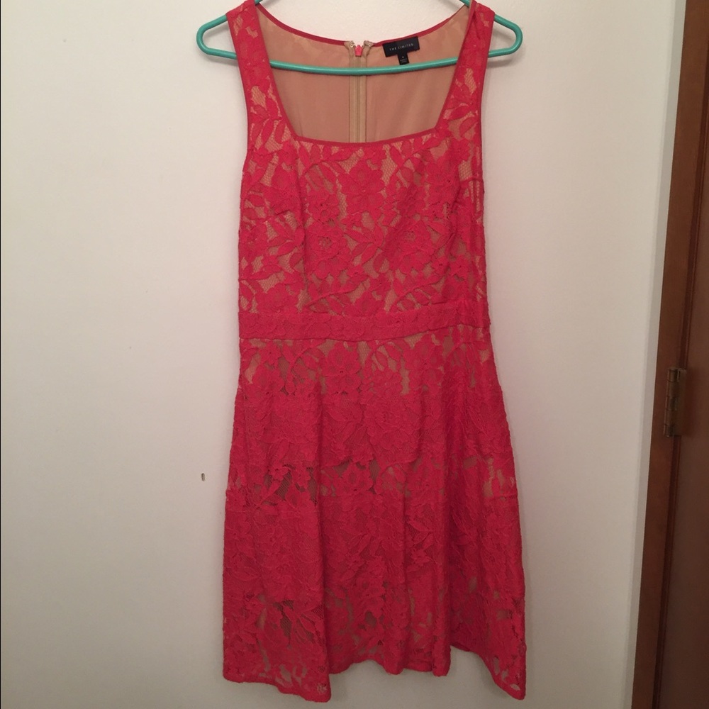 👗The Limited pink lace dress👗