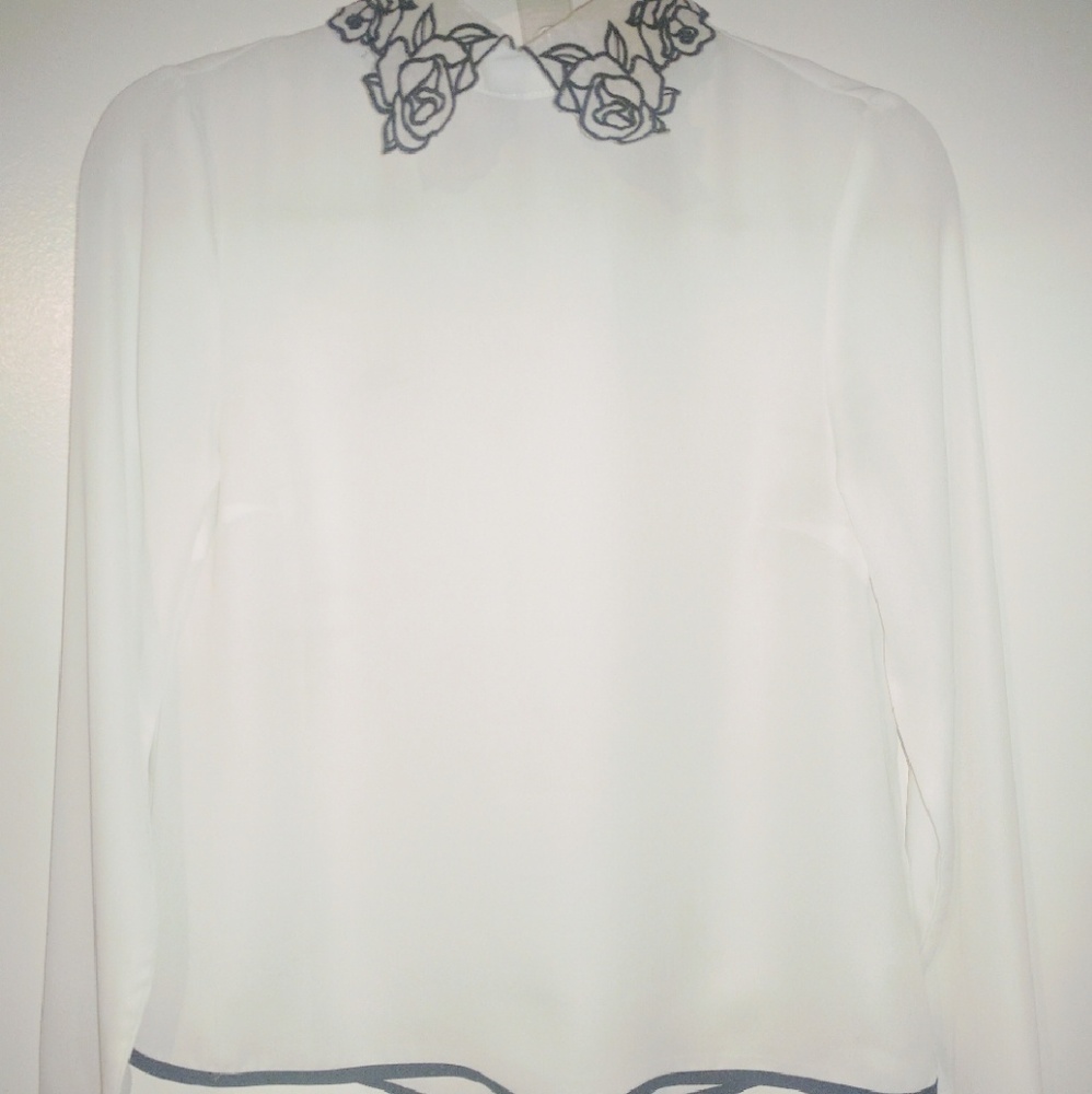 {Forever21} white blouse