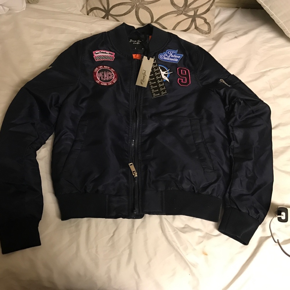 Bomber jacket (navy blue)