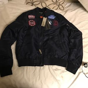 Bomber jacket (navy blue)