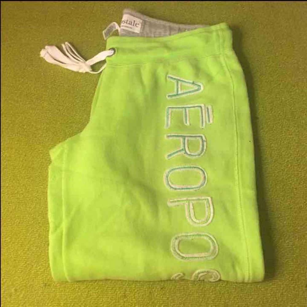 Aeropostale Lime Green Pants