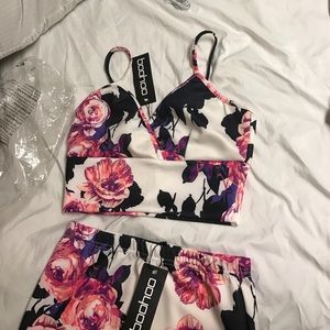 Floral co ord (two pice )  never worn