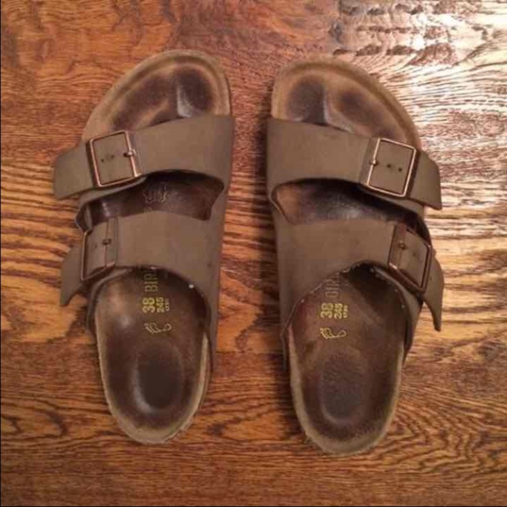 Authentic Mocha Arizona Birkenstock size 38