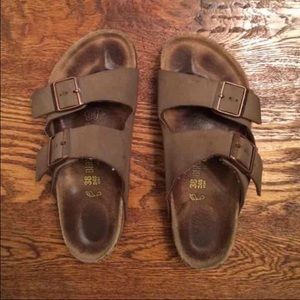 Authentic Mocha Arizona Birkenstock size 38