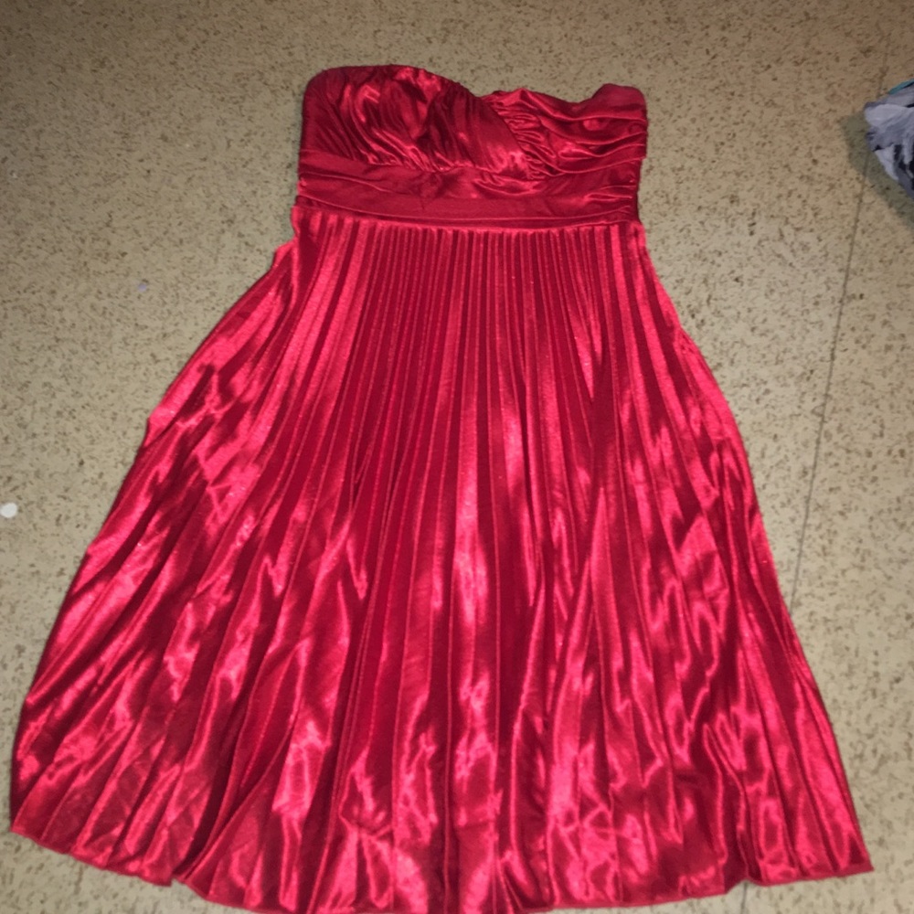 Silk red dress