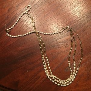 Anthropologie Faux Pearl Necklace