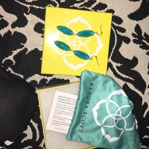 Blue Dangle Kendra Scott earrings