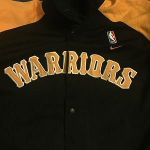 Throwback Stitched Golden State Warriors WarmUp
