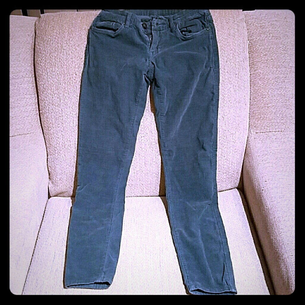 Dark Green Corduroy Skinnies
