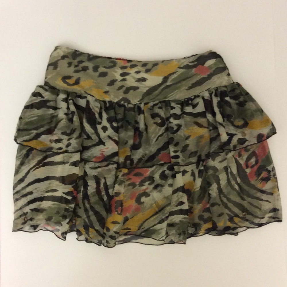 Animal print skirt