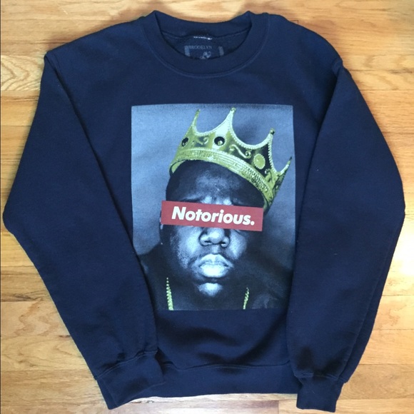 notorious big crew neck sweatshirt