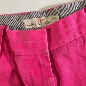 J. Crew Shorts - J.Crew Neon Pink Cotton Broken In Chino Shorts 00 J. Crew Shorts - J.Crew Neon Pink Cotton Broken In Chino Shorts 00