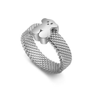 TOUS Silver Mesh Ring 💍 🐻💕