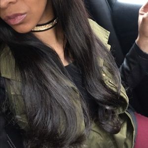 Gold & Black Bling Choker