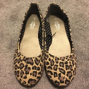 Leopard ballet flats NEVER WORN