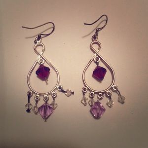 Red and pink Earrings