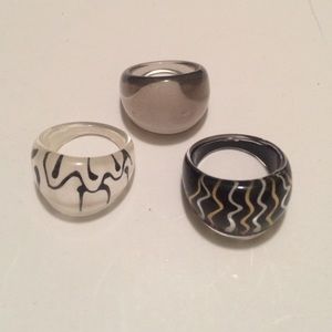 Plastic Statement Rings