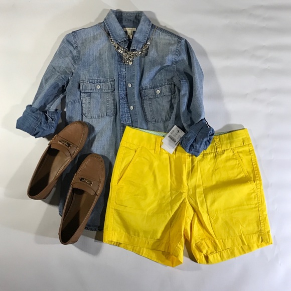 J. Crew Shorts - J.Crew Neon Yellow Bermuda Shorts sz XS 0 J. Crew Shorts - J.Crew Neon Yellow Bermuda Shorts sz XS 0