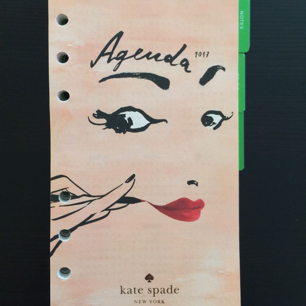 Kate Spade Wellesley 2017 Agenda Planner Refill