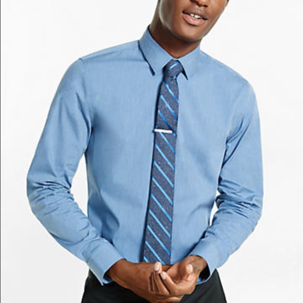 Blue men's Express dress shirt