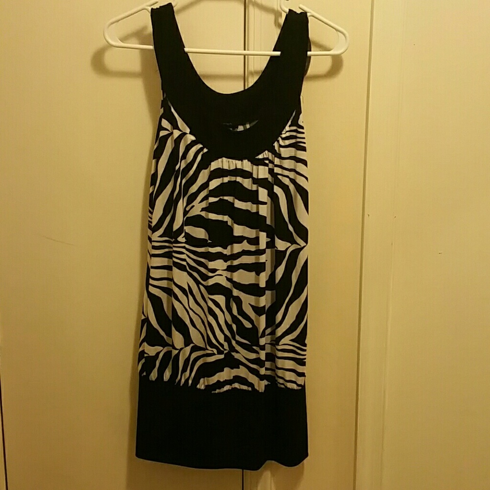 Zebra print dress